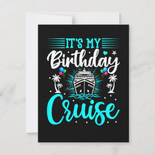 Tarjeta Festiva Es mi crucero de cumpleaños - Cumpleaños de vacaci