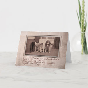 Tarjeta Festiva Es padre, Wendy clamada contra