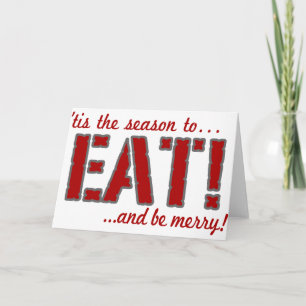 Tarjeta Festiva ¡Es temporada para comer!