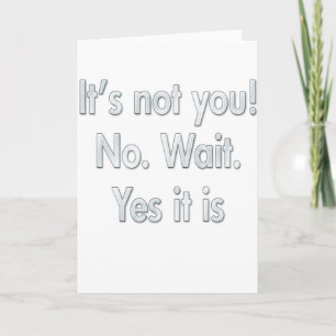 Tarjeta Festiva Es tu error de divorcio y ruptura