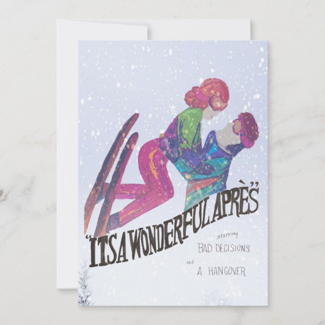 Tarjeta Festiva Es un Apres maravilloso (Anverso)