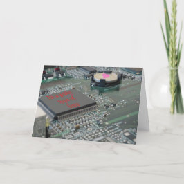 Tarjeta Festiva es un tipo geeky de amor