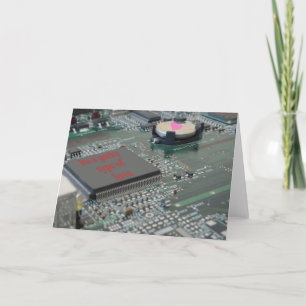 Tarjeta Festiva es un tipo geeky de amor