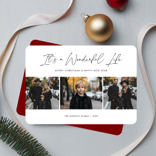 Tarjeta Festiva Es una maravillosa vida Navidades foto de Año Nuev