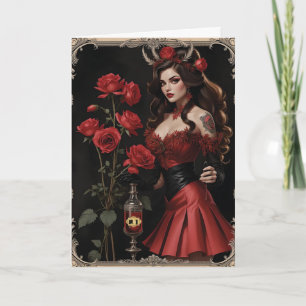 Tarjeta Festiva Es una mujer de amor Valentine