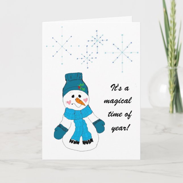 Tarjeta Festiva Es una temporada mágica (Anverso)