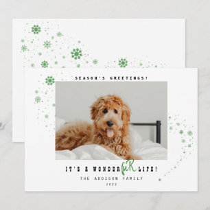 Tarjeta Festiva Es una vida de maravilla peluda Navidades Fiestas