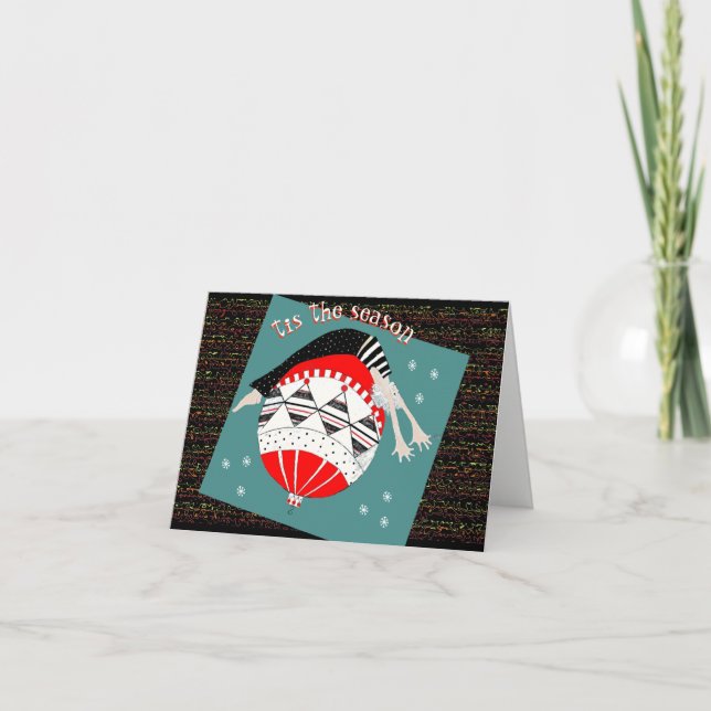 Tarjeta Festiva Ésa es la estación para mantener el equilibrio de  (Anverso)