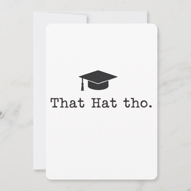 Tarjeta Festiva Esa Gorra, pero divertida familia de amigos gradua (Anverso)