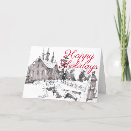 Tarjeta Festiva Esbozo Fort Hunter Barn #130601