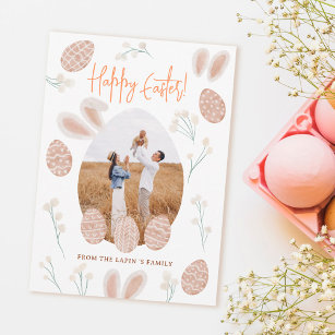 Tarjeta Festiva Escándalo lindo feliz huevo de Pascua foto acuátic