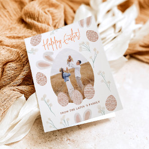 Tarjeta Festiva Escándalo lindo feliz huevo de Pascua foto acuátic