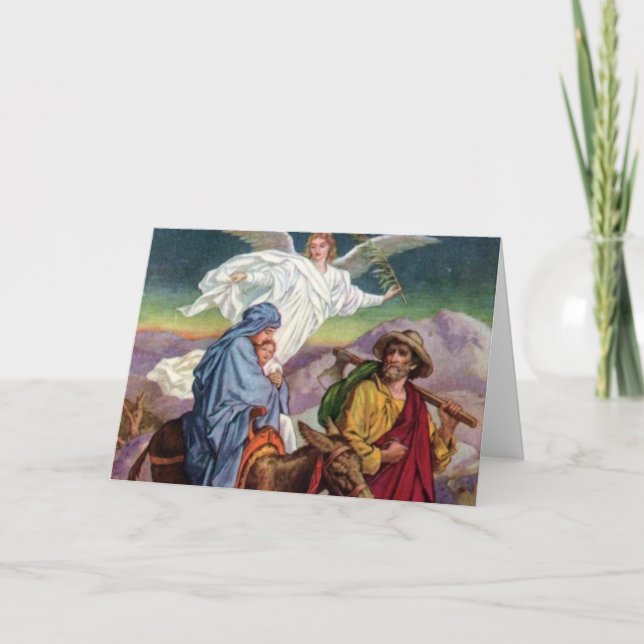 Tarjeta Festiva Escape a Egipto (Anverso)