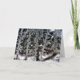 Tarjeta Festiva Escarcha en la ventana