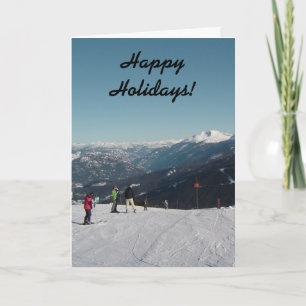 Tarjeta Festiva Escena de la montaña Whistler