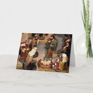 Tarjeta Festiva Escena de la natividad