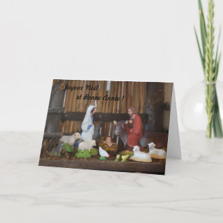 Tarjeta Festiva Escena de la natividad