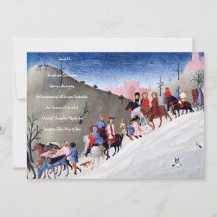Tarjeta Festiva Escena de la Natividad Cristiana