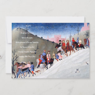Tarjeta Festiva Escena de la Natividad Cristiana