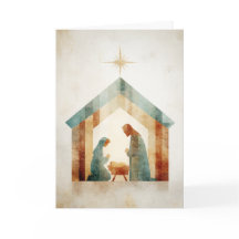 Escena moderna del pesebre