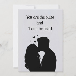 Tarjeta Festiva Escena Romántica del Día de San Valentín – Pareja 