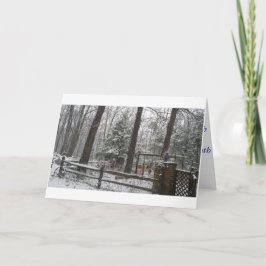 Tarjeta Festiva Escenario de invierno del país