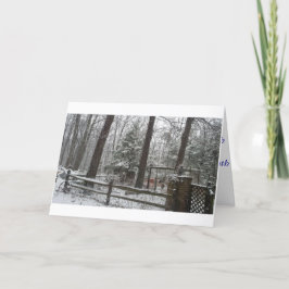 Tarjeta Festiva Escenario de invierno del país