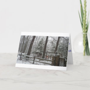 Tarjeta Festiva Escenario de invierno del país