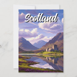 Tarjeta Festiva Escocia Escocia Castillo de Highlands Viajes