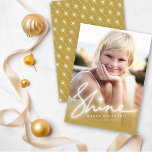 Tarjeta Festiva Escritura a mano brillante Guión Ombre de oro<br><div class="desc">Diseñado por fat*fa*tin. Fácil de personalizar con su propio texto,  foto o imagen. Para solicitudes de personalizados,  por favor contacte directamente con fat*fa*tin. Se cobran cargos por personalizado. www.zazzle.com/fat_fa_tin www.zazzle.com/color_therapy www.zazzle.com/fatfatin_blue_knot・・・・・・・. www.zazzle.com/fatfatin_red_knot www.zazzle.com/fatfatin_mini_me www.zazzle.com/fatfatin_box</div>
