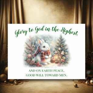 Tarjeta Festiva Escritura cristiana conyugal de Woodland contra Na
