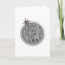 Tarjeta Festiva Escritura de Navidades religiosos