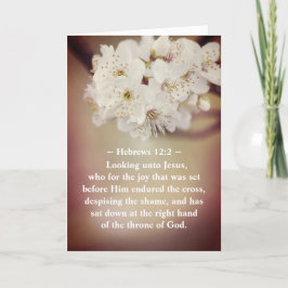 Tarjeta Festiva Escritura De Pascua Mirando Las Flores De Primaver