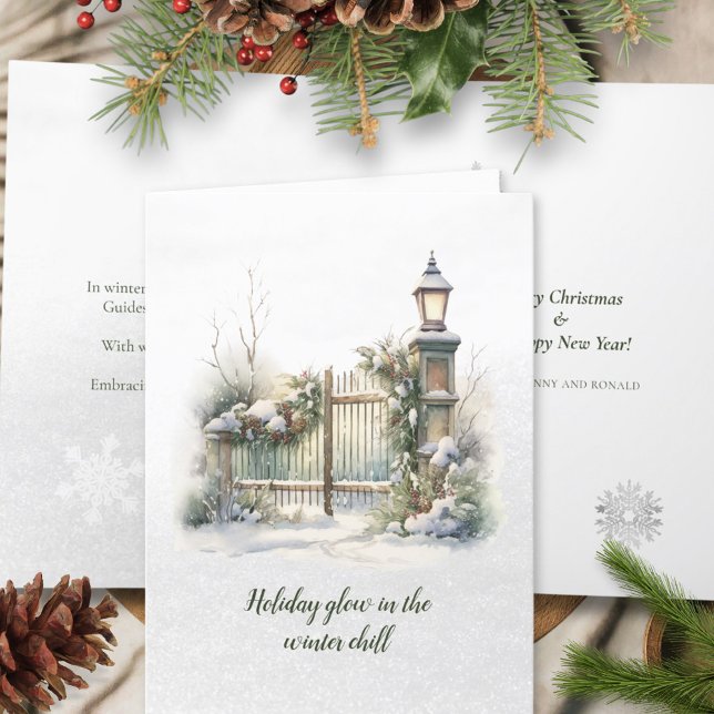 Tarjeta Festiva Escritura de poema de Navidades nórdicos del invie (Subido por el creador)