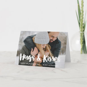 Tarjeta Festiva Escritura feliz del cepillo de los abrazos y de