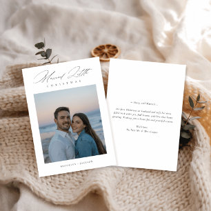 Tarjeta Festiva Escritura reciente: foto de pequeños Navidades cas