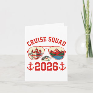 Tarjeta Festiva Escuadrón de Crucero Suiza Viaje de Vacaciones 202