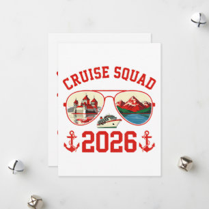 Tarjeta Festiva Escuadrón de Crucero Suiza Viaje de Vacaciones 202