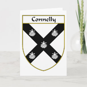 Tarjeta Festiva Escudo de armas de Connelly/escudo de la familia