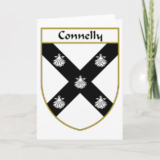 Tarjeta Festiva Escudo de armas de Connelly/escudo de la familia