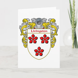 Tarjeta Festiva Escudo de armas de Livingston (cubierto)