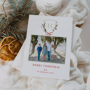 Tarjeta Festiva Escudo de navidades