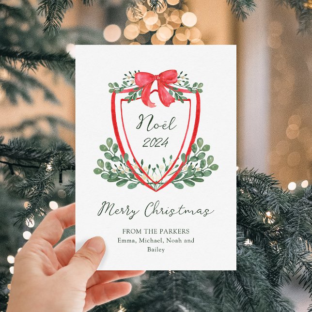 Tarjeta Festiva Escudo de Navidades caprichosos | Noel (Subido por el creador)