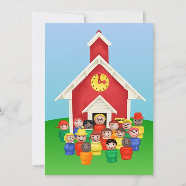 Tarjeta Festiva Escuela de Pequeña Gente (Anverso)