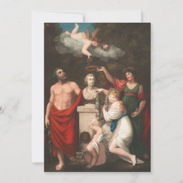 Tarjeta Festiva Esculapio, Ceres y Cupido