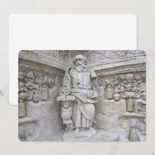 Tarjeta Festiva Escultura de iglesia