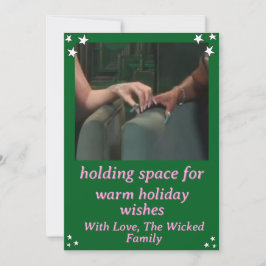 Tarjeta Festiva "Espacio de retención para" personalizado