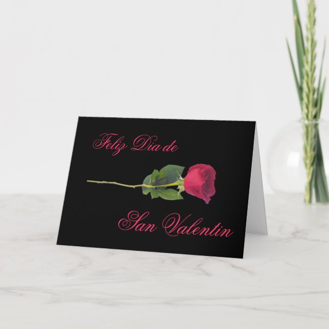 Tarjeta Festiva Español: el día de las rosa-Tarjetas del día de (Anverso)