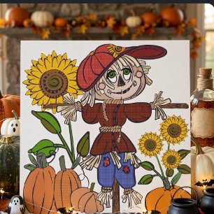Tarjeta Festiva Espantapájaros Super Adorable