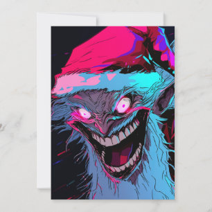 Tarjeta Festiva Espantoso horror Monstruo Personalizado Krampus Sa
